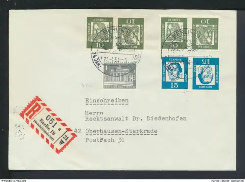 Bund Berlin Zusammendruck Bedeutende Deutsche R Brief selt. SST Brandenburger