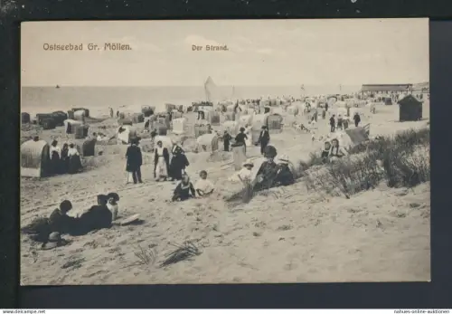 Ansichtskarte Grossmöllen Mielno Strand Ostgebiete Polen Pommern