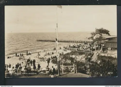 Ansichtskarte Grossmöllen Mielno Strand Ostgebiete Polen Pommern München Bayern