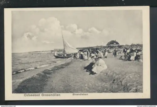 Ansichtskarte Grossmöllen Mielno Strand Ostgebiete Polen Pommern
