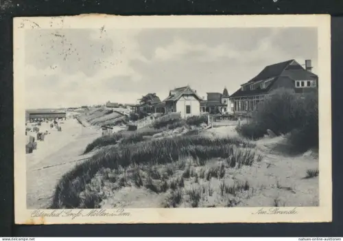 Ansichtskarte Grossmöllen Mielno Strand Ostgebiete Polen Pommern Hannover
