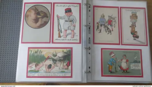 Ansichtskarten Sammlung Motiv Kinder in Uniform nicht alltäglicher Nachlass 181