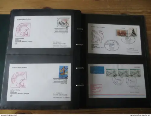 Flugpost Briefe Spezial Sammlung Airbus A 300 der Lufthansa 98 Stck viel