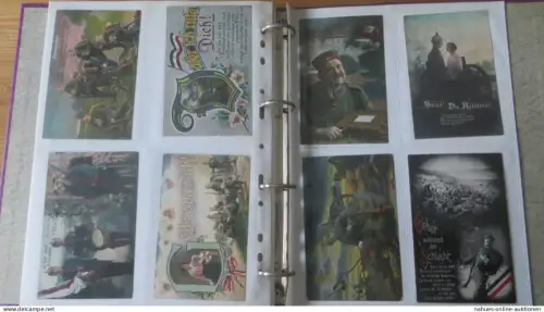 Krieg Soldaten - Karten Ansichtskarten Sammlung von 84 Stck alle sehr kunstvoll