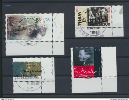 Bund Luxus Spezial Sammlung Bogenecken Eckrand Jahrgang 2000 KatWert 121,00 +++