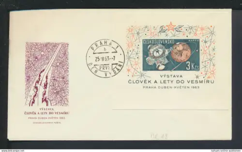 Brief Tschechoslowakei Europa Prag 1963 EF Block