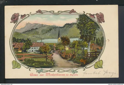 Litho Ansichtskarte Vorderthiersee Kufstein Österreich Innsbruck 1905