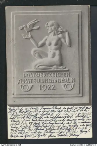 Infla Oberränder Privatganzsache Berlin Postwertzeichen Ausstellung 1922 Dachwig