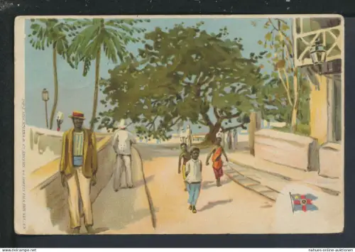 Künstler Ansichtskarte Boma Belgisch Kongo Afrika Dison Belgien 1911
