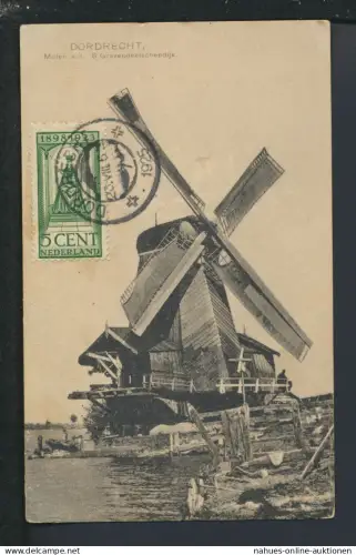 Ansichtskarte Dordrecht Niederlande Mühle Gravendeelschendijk Budapest Ungarn
