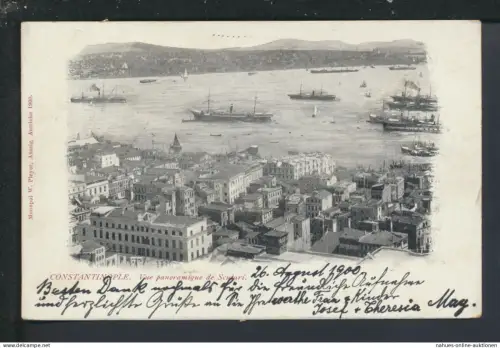 Ansichtskarte Konstantinopel Istanbul Türkei Ybbsitz Österreich 1900 Schiffe