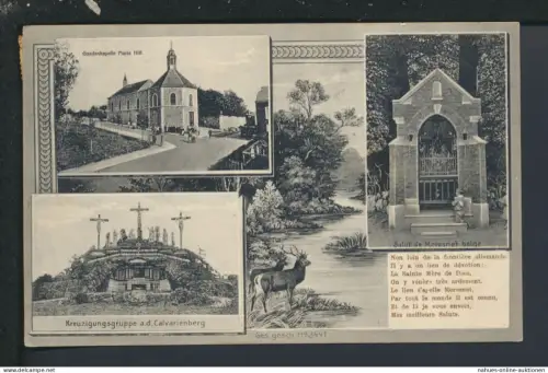 Ansichtskarte Moresnet Plombières Lüttich Belgien Gnadenkapelle Calvarienberg