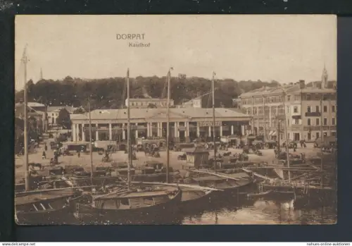 Ansichtskarte Dorpat Tartu Estland Kaufhof Feldpost Bautzen Sachsen