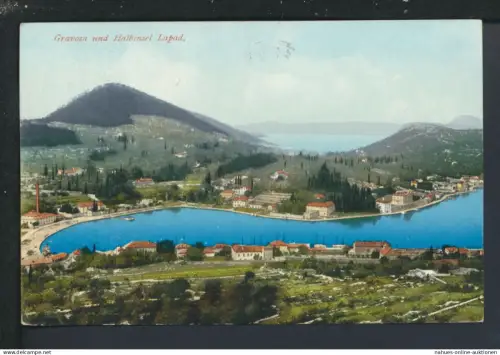 Ansichtskarte Kroatien Gravosa Lapad Dubrovnik Gustavsburg Mainz Hessen KuK 1910