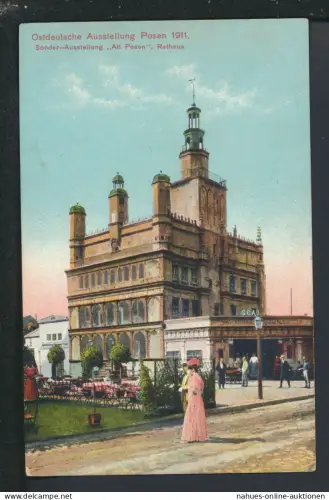 Ansichtskarte Posen Polen Ostgebiete Rathaus Ostdeutsche Ausstellung 1911