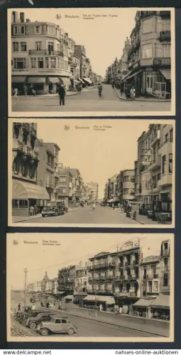 Ansichtskarte Wenduine Belgien Lot mit 3 Karten