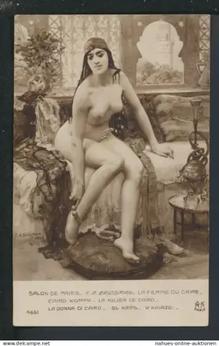 Ansichtskarte Kairo Ägypten Die Frau von Kairo Erotik