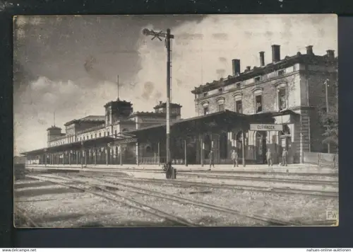 Ansichtskarte Elfringen Avricourt Frankreich Bahnhof