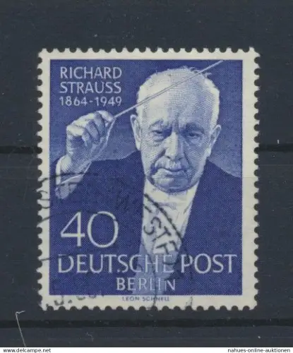 Musik Berlin 124 Richard Strauss Komponist Dirigent Luxus gestempelt Ausgabe 1954