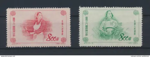 Philatelie Übersee China Asien 200-201 Int. Frauentag 1953 Luxus postfrisch MNH