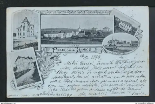 Ansichtskarte Libnitsch Libnic Tschechien Prag Jugendstil Litho