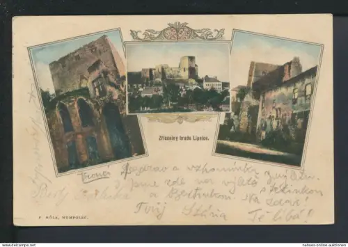 Jugendstil Ansichtskarte Libnitz Libnice Tschechien Wuppertal Elberfeld NRW