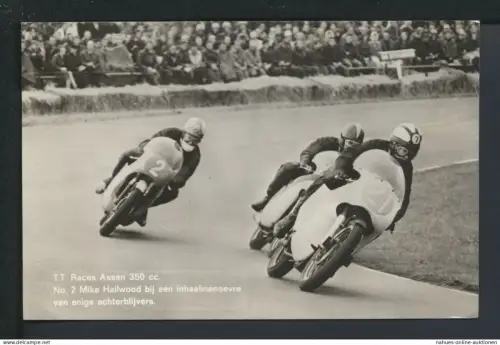 Sport Foto Ansichtskarte Motorrad Rennen TT Assen 1967 Winschote Niederlande