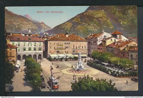 Ansichtskarte Bozen Südtirol Italien Walterplatz
