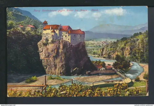 Ansichtskarte Bozen Südtirol Italien Burg Runkelstein gegen Gries