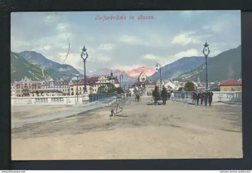 Ansichtskarte Bozen Südtirol Italien Talferbrücke Meissen Sachsen