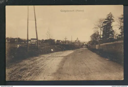 Ansichtskarte Gulnicourt Aisne Frankreich
