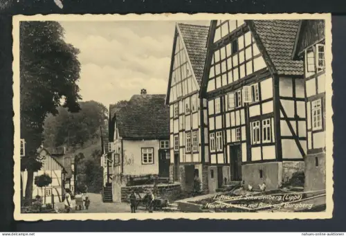 Ansichtskarte Schwalenberg Lippe NRW Neuforststrasse Burgberg