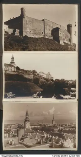 Ansichtskarte Tallin Estland Leporello mit 10 Ansichtskarten