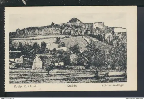 Ansichtskarte Krakau Krakow Polen Ksciuszko-Hügel