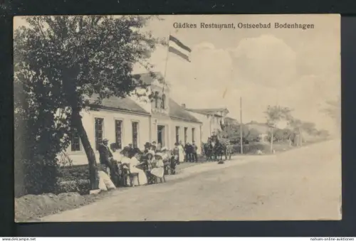 Ansichtskarte Bodenhagen Bagicz Ostgebiete Polen Pommern Gädkes Restaurant