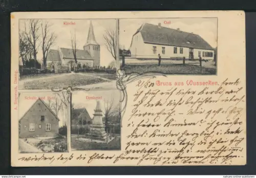 Ansichtskarte Wusseken Osieki Kr. Köslin Koszalin Ostgebiete Polen Pommern
