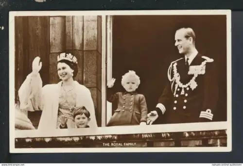 Foto Ansichtskarte Brighton Großbritannien Royal Family Berlin 1953 Queen Elisabeth
