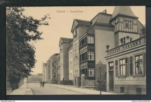 Ansichtskarte Erfurt Thüringen Burg Strasse Leipzig Sachsen
