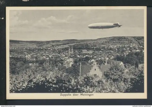 Ansichtskarte Zeppelin über Meiningen Thüringen