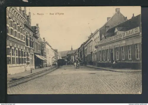Ansichtskarte S. Menin Ypres Belgien Feldpost Breslau Polen Schlesien