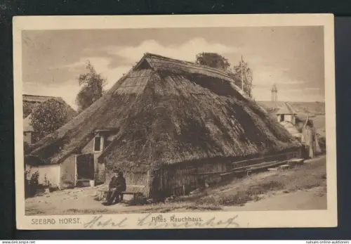 Ansichtskarte Horst Niechorze Ostgebiete Polen Pommern Altes Rauchhaus Berlin