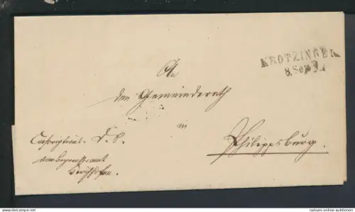 Bahnpost Brief Altdeutschland Baden-Württemberg Krozingen Phillippsburg Bruchsal