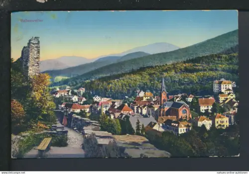 Bahnpost Ansichtskarte Badenweiler Baden-Württemberg Müllheim Badenweiler Zug 9