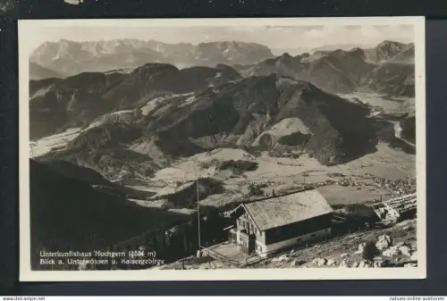 Bahnpost Ansichtskarte Hochgern Bayern Marquartstein Übersee Zug 32 Moosburg