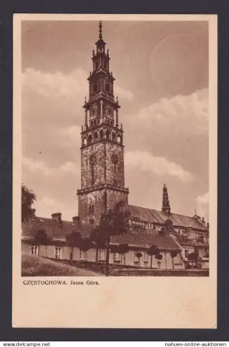 Besetzung Polen Generalgouvernement Feldpost K1 828 Ansichtskarte Czestochowa