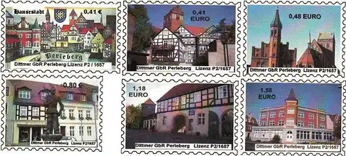 Dittmer: "Hansestadt Perleberg", Satz, postfrisch