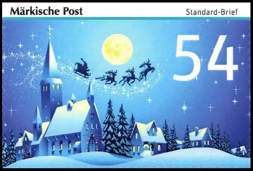 Märkische Post: MiNr. 54, "Weihnachten 2015", Satz, postfrisch