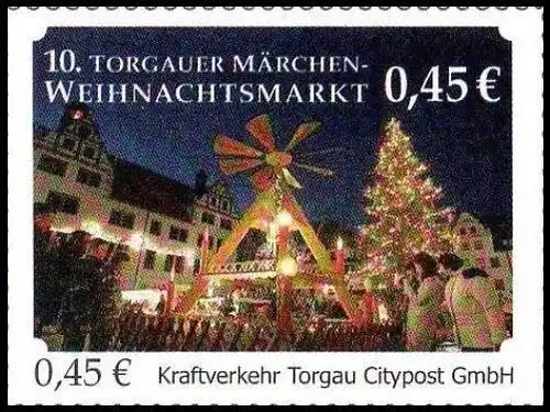 Citypost Torgau: MiNr. 15, "10. Torgauer Weihnachtsmarkt", Satz, postfrisch