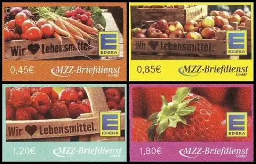 MZZ: MiNr. 56 - 59, 21.05.2013, "EDEKA - wir lieben Lebensmittel", Satz, postfri