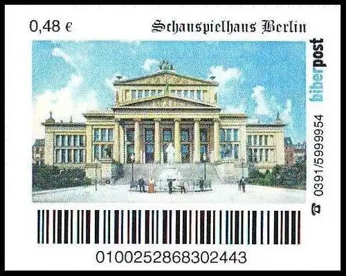 Biberpost: "Schauspielhaus Berlin", Satz, postfrisch